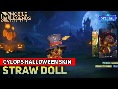 CYCLOPS STRAW DOLL HALLOWEEN SKIN FULL GAMEPLAY- MOBILE LEGENDS