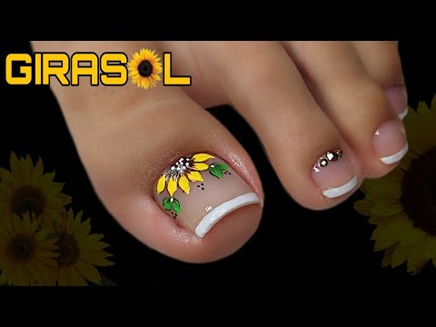 COMO hacer GIRASOL 🌻 en tus uñas 💅😍|Marielena Arte y Belleza.