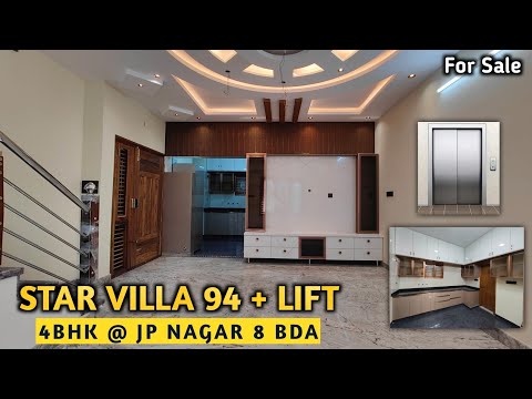 Star Villa 94 with Lift 4BHK For Sale JP Nagar BDA Bengaluru