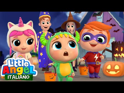 Halloween, la Festa Dei Mostri  🎃🌓💀 Cartoni Animati & Canzoni Bambini | Little Angel Italiano