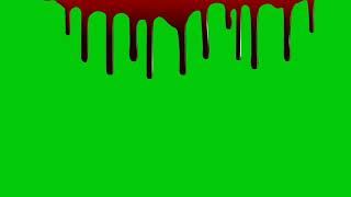 Green Screen Blood Drip