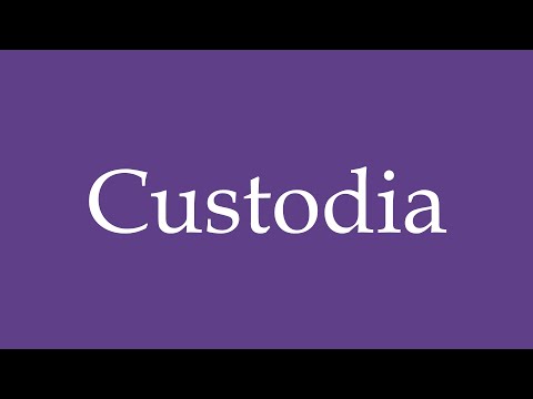 Como Pronunciar ''Custodia'' (Custody) Correctamente en Español