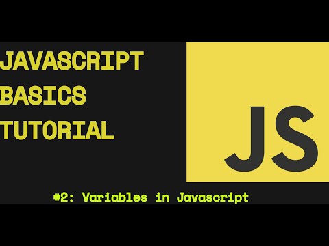 Javascript Tutorial 2 ‐ Variables Basic Coding Skills
