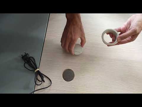 Flintronic Passacavi Per Scrivania - 12 Pezzi Con Sega A Tazza | Organizza Cavi Casa E Ufficio - Foto 2