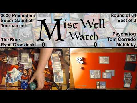 2020 Premodern Super Gauntlet - Round of 64 - The Rock vs Psychatog