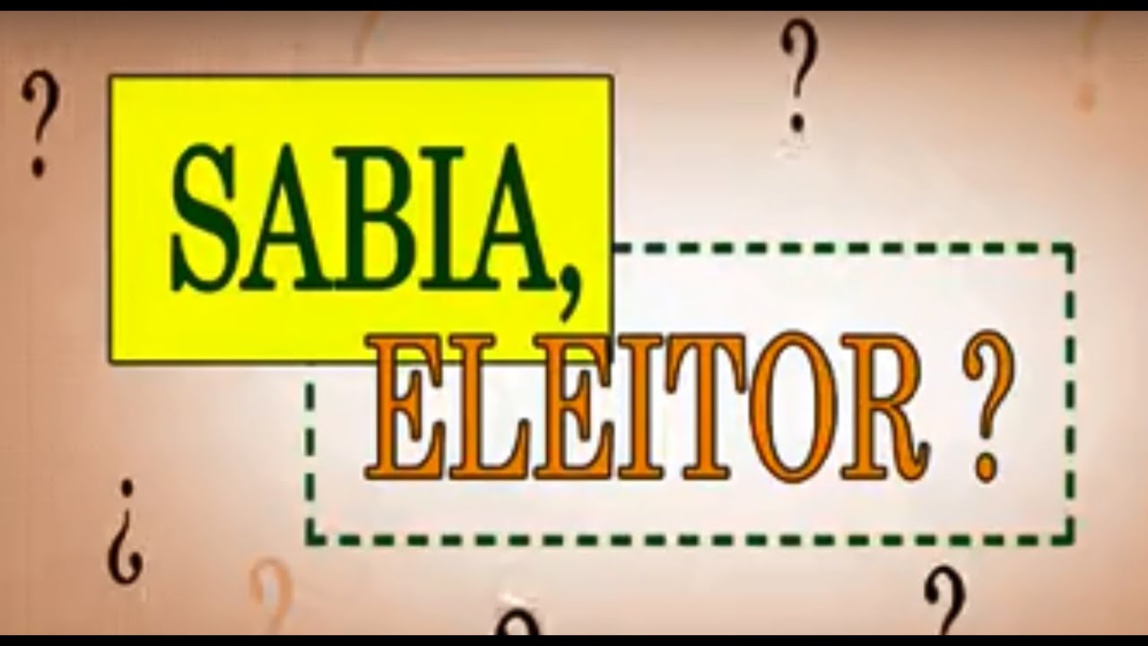 Sabia, eleitor? Propaganda eleitoral