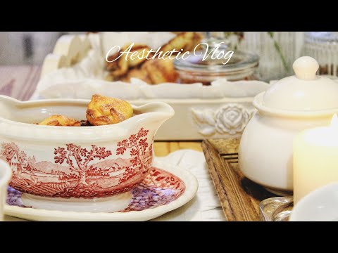 HOW TO MAKE YOUR HOME COZY | Aesthetic vlog | NAPKINS FOR THE KITCHEN WITH YOUR HANDS  bake cookies