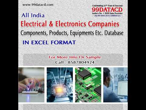 Electrical & electronics companies database