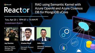 RAG using Semantic Kernel with Azure OpenAI and Azure Cosmos DB for MongoDB vCore - April 2024