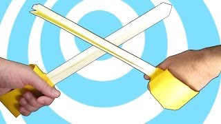 Paper Origami Sword for Kids Instructions
