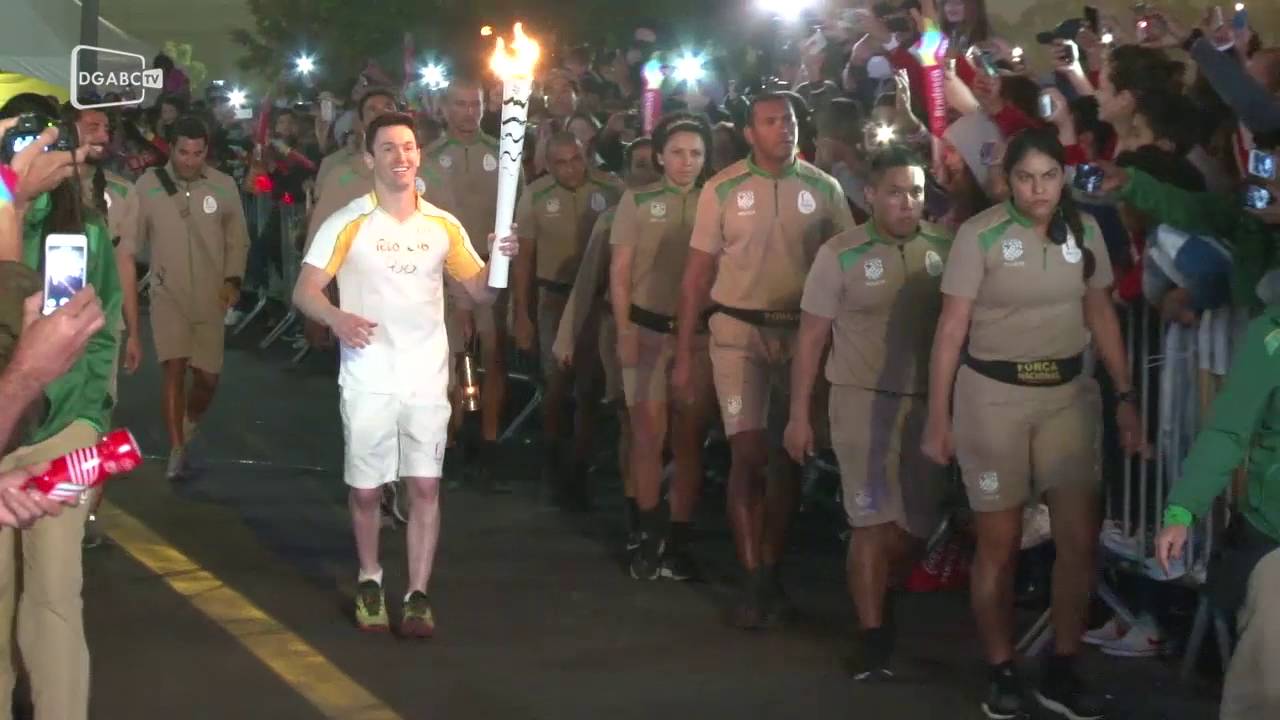 Confira o acendimento da pira olímpica na cidade são-bernardense