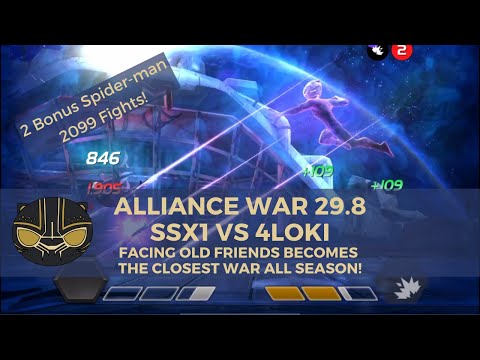 Alliance War 29.8 - SSx1 vs 4Loki: Facing Old Friends Becomes the Closest War All Season!