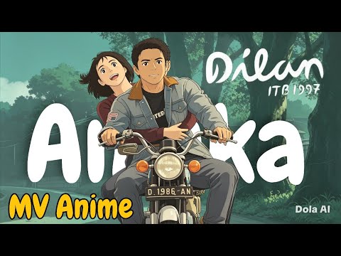 Ariel NOAH - Ancika OST Dilan ITB 1997 (NOAH Version) Music Video Anime | Cover 