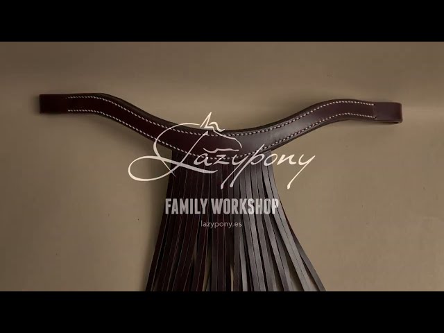 Frontalera Vaquero Lazypony, fringe browband 