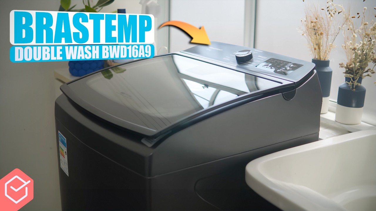 Miniatura da avaliação em vídeo de Lavadora Brastemp 16kg BWT16A9 Cinza Platinum