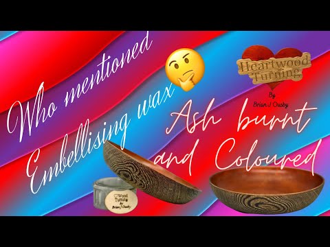 Woodart - Ash with embellishing wax #BURNING #colour #