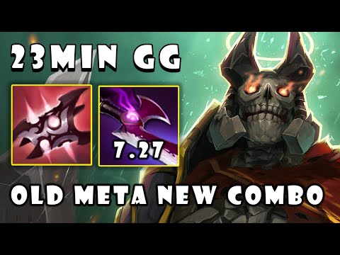 Wraith King Old Meta First Item Armlet with New Combo Silver Edge | Guides Gameplay - Dota 2 7.27