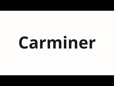 How to pronounce Carminer