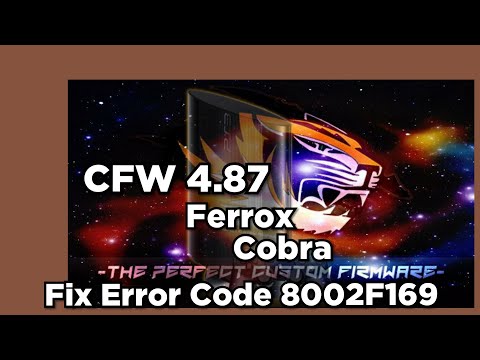 Update Cfw 4.87 Ferrox Cobra / Fix Error Code 8002F169 / From Cfw 4.86 or lower