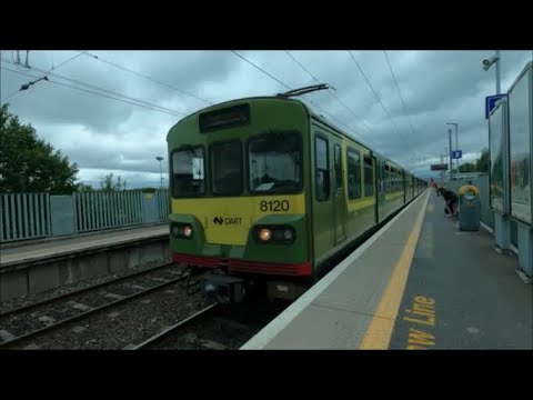 4K Travel by train with Irish Rail DART Clontarf Road Malahide