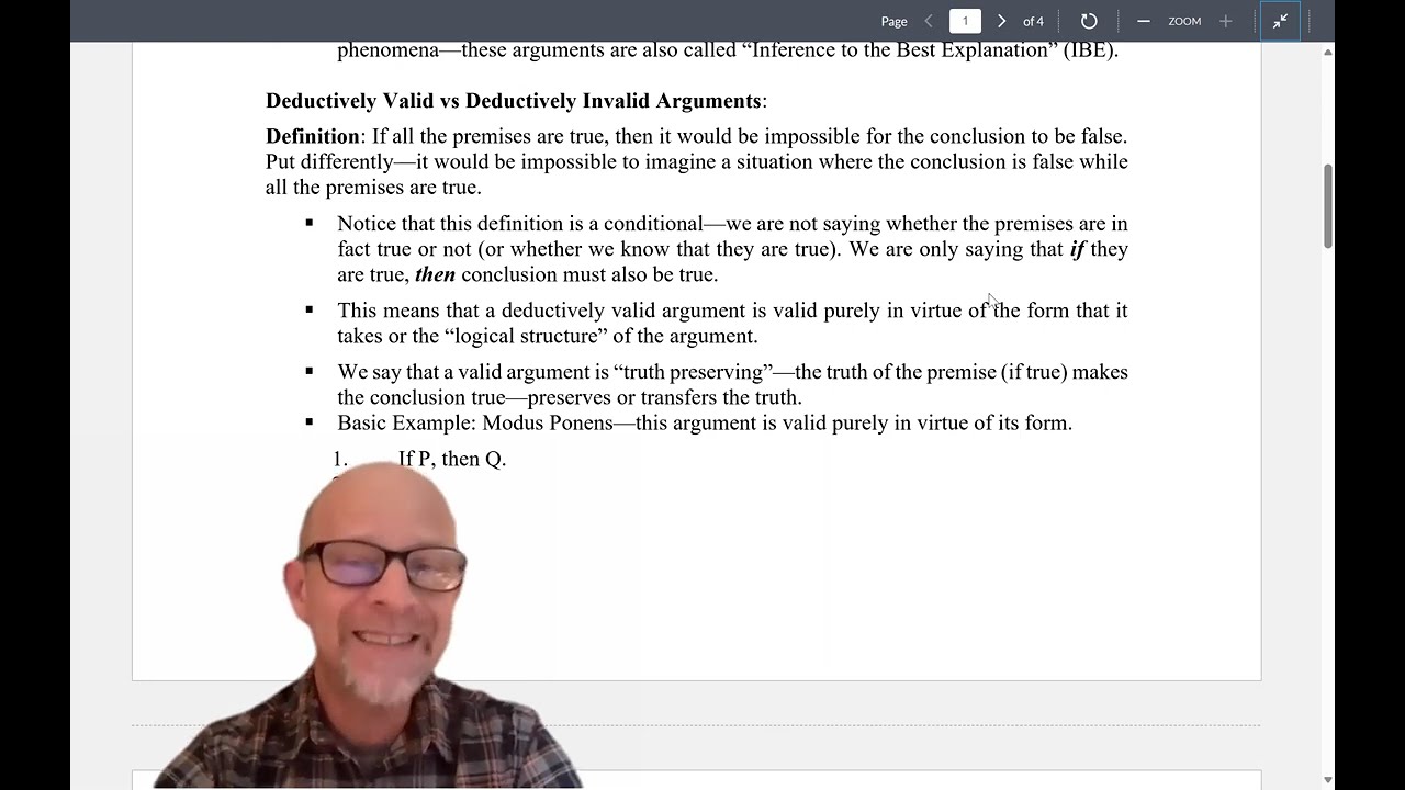 Critical Reasoning: Chapter 3, Deductive and Inductive Argument Patterns