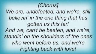 Audio Adrenaline - Undefeated Lyrics