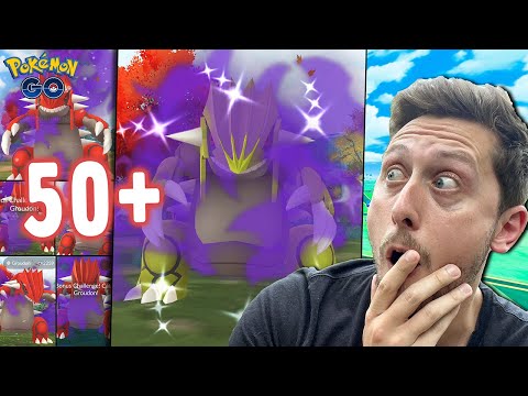 50+ *SHINY Shadow GROUDON* Raids COMPLETED! THIS Is What We GOT Chasing A SHUNDO! (Pokemon GO)