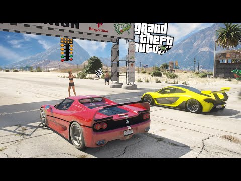 PORTO LA FERRARI ALLE GARE ILLEGALI (Sound Reale) - GTA 5 MOD VITA DA GANGSTER (6) #31