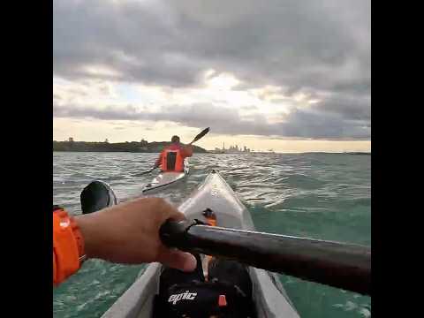 Late afternoon paddle #surfski #paddlers #kayaking #newzealand