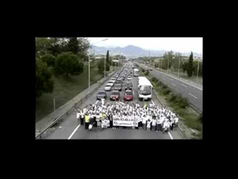 Demostració pel carril bus a la B-23