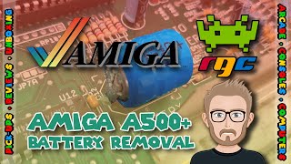 Amiga 500 plus battery removal #Amiga500 #CommodoreAmiga