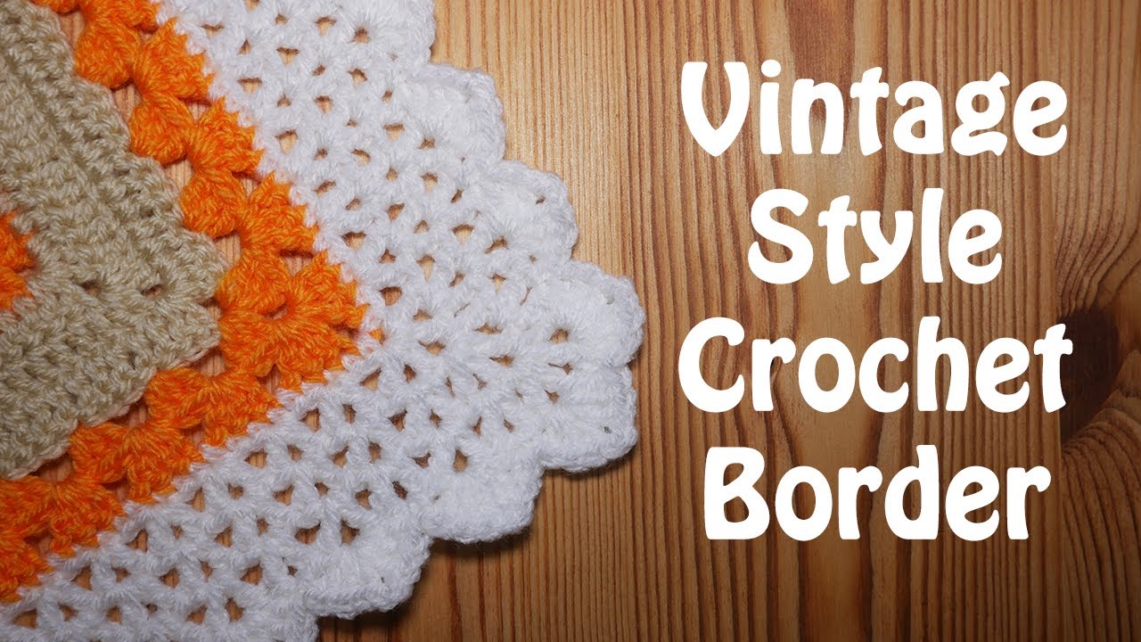 Simple Vintage V Stitch Crochet Border - Elegant finish for your blankets!