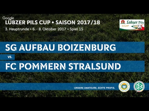 Live-Auslosung 3. Runde im Lübzer Pils Cup 2017/2018