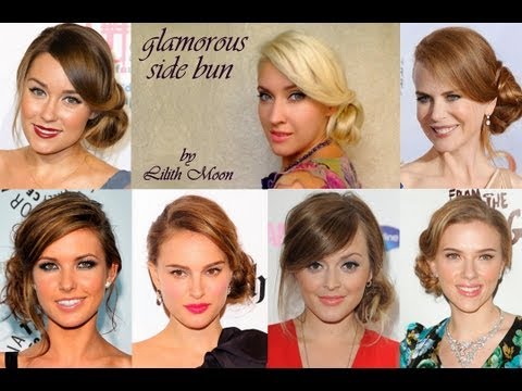 Side swept wedding/prom hairstyle for long hair Curly...