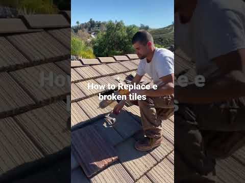 How to Replace broken roof tiles