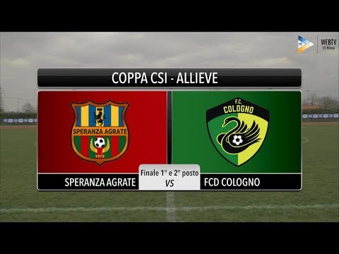 Sintesi Speranza Agrate - Fcd Cologno