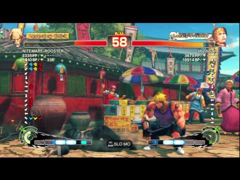NITEMARE-ROOSTER [Gen] Vs shinbojan [Cody] SSF4 AE Online Ranked Matches - PSN