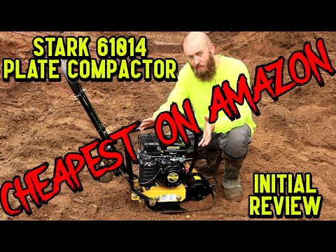 Testing the Cheapest Plate Compactor on Amazon...It's Great! by @GettinJunkDone