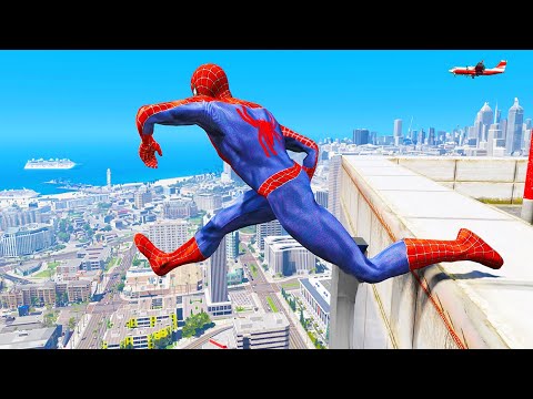 GTA 5 Jumping from Tallest Buildings (Falling off Mountain, Bridge,Tower, Water, Pool)