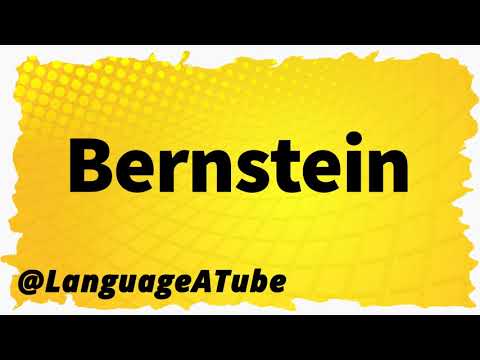 Bernstein Pronunciation ⚡️ How To Pronounce Bernstein!