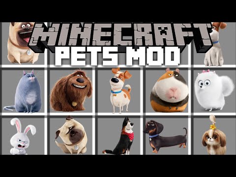 Minecraft SECRET LIFE OF PETS MOD / CHOOSE WHICH DOG, CAT OR HAMSTER IS THE BEST !! Minecraft Mods