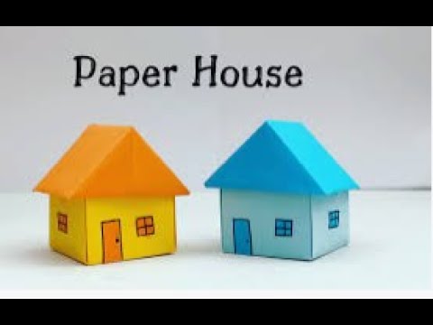 How to make a Paper House//  very easy  Pape.
