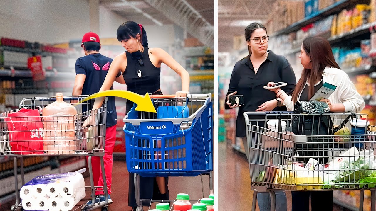 PRANK STEALING SHOPPING FROM STRANGERS