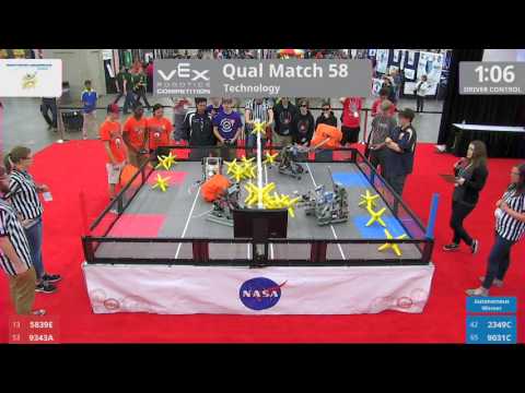 2017 VRC Tech Q58 - 5839E 9343A vs 2349C 9031C - 7 to 29