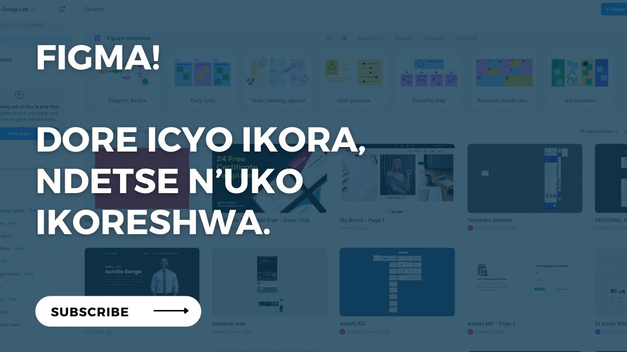 Thumbnail for "Gukoresha Figma bwa mbere. Ikora iki? Ibikora ite?"