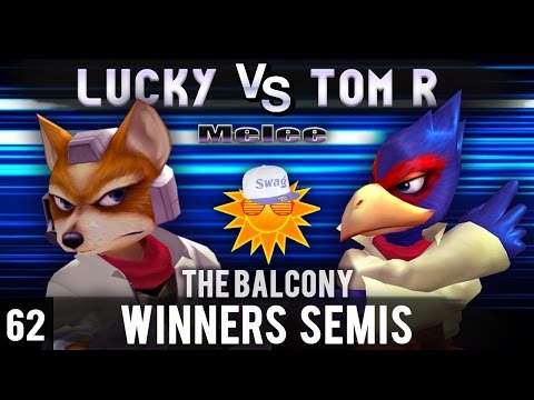 Melee @ the Balcony 62 - Winners Semis ft. Lucky (Fox) VS Tom R (Falco)