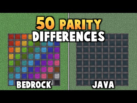 50 HUGE Differences Between The Two Editions Of Minecraft