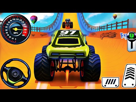 Monster Truck Mega Ramp Impossible Driver- Ultimate Car Stunts GT Racing - AndroidGamePlay