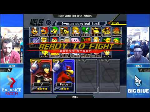 CSL NE Melee Finals 2018 - Kalvar (Marth) vs. Younger (Falco) - SSBM Pools