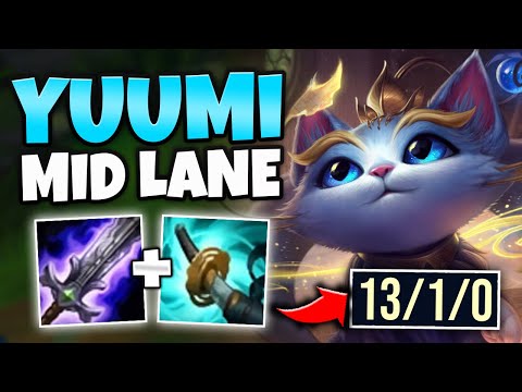 WTF?! AD YUUMI MID LANE IS ACTUALLY GOOD? ATTACH TO YOUR GANKS (QUADRA KILL) - League of Legends